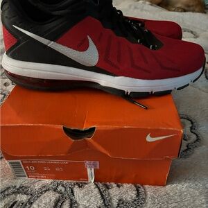 Nike Air Ring Leader Low Men's Red and Black Athletic Shoes